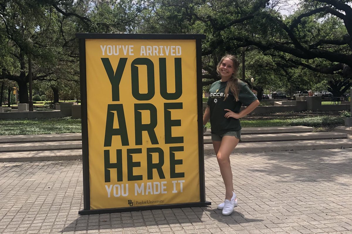 Katelyn_Saige's tweet photo. Thank you Baylor for an awesome day of soccer! I loved the training, coaches, players and campus! Wish I could have stayed longer! @BaylorFutbol @pauljobson @MauraWalsh_ @ImCollegeSoccer @Baylor #katesaige #SicEm https://t.co/LwfuyVDZec