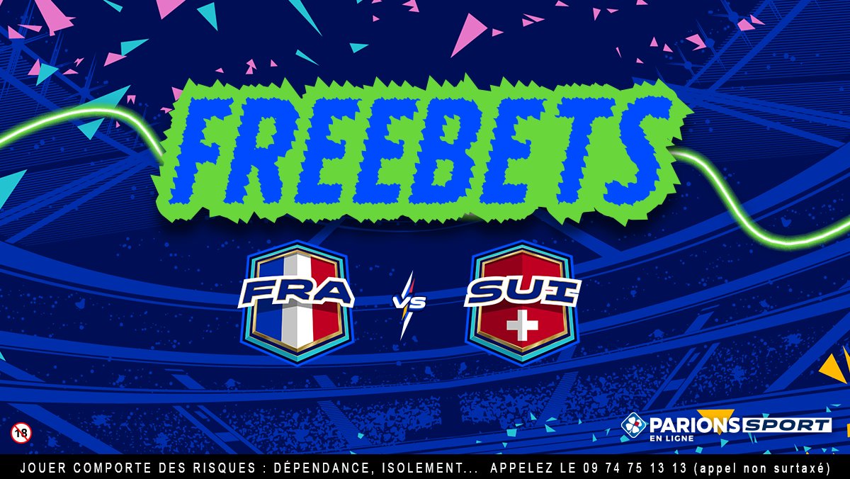 ParionsSport's tweet photo. ⚽️🇫🇷🇨🇭 La tension monte avant ce soir ! On va tout de suite vous mettre à l'aise avec une volée de freebets.

Si 1 but est marqué ➡ 10 x 15€ à gagner
Si 2 buts sont marqués ➡ 20 x 15€
Si 3 buts ou + sont marqués ➡ 30 x 15€ 

Pour jouer:
RT &amp; Follow
TAS demain https://t.co/vszMtZWilG