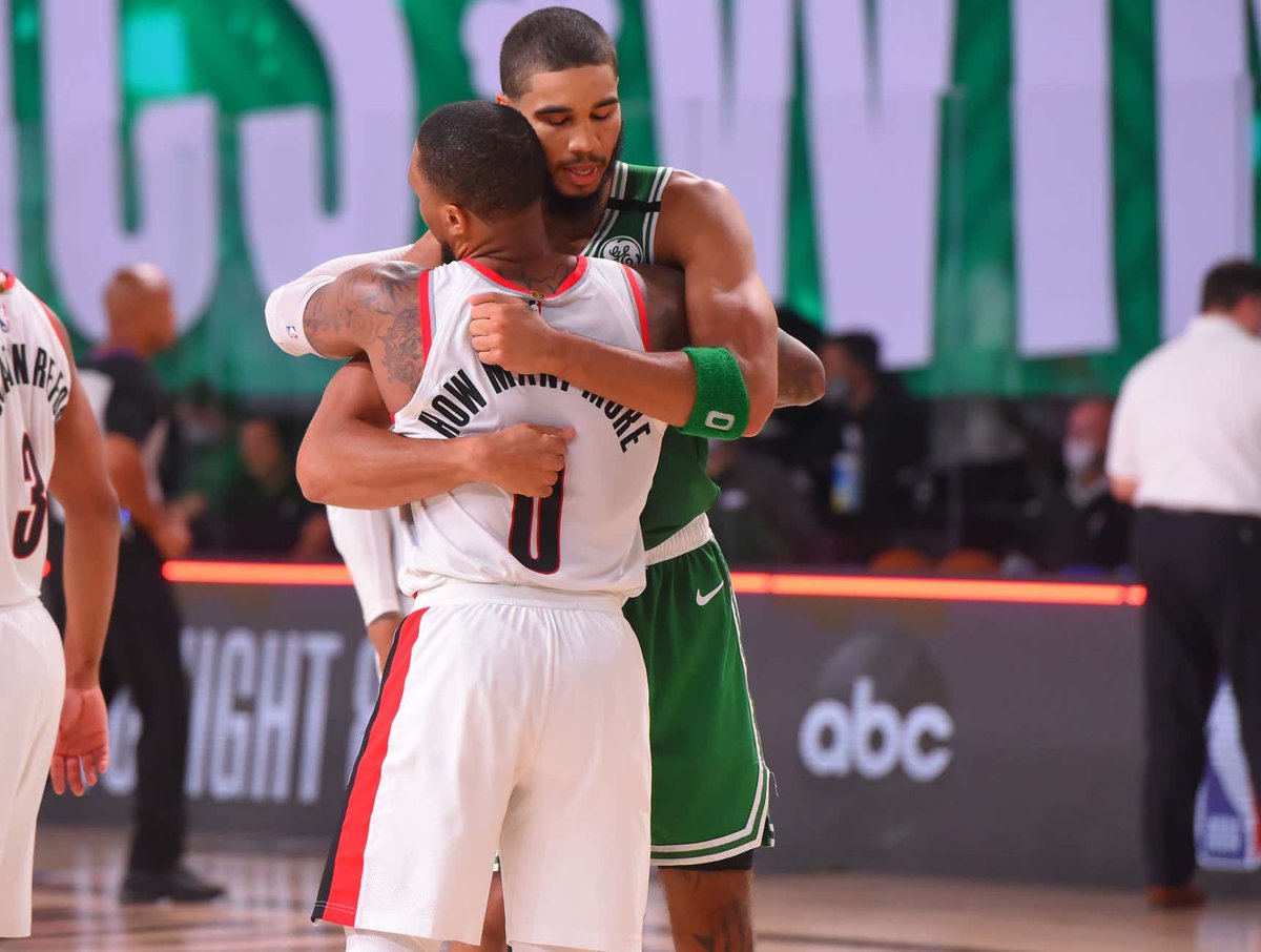 barstoolsports's tweet photo. If You're The Celtics Do You Trade Jaylen Brown In A Package For Damian Lillard? https://t.co/mkRolWDQXb https://t.co/dgqTPJ7gK0