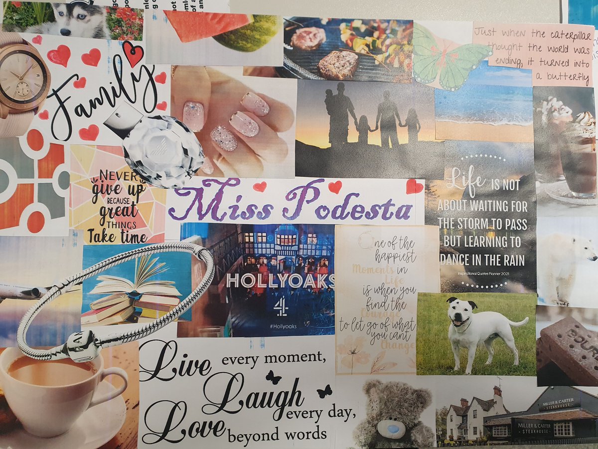 Some of our students made their own collage today. We looked at our likes, inspirations and what makes us the person we are. Here are some of them! <a href="/egreen2/">e green</a> <a href="/miss_podesta/">Miss J Podesta</a> @Bryan_Amethyst