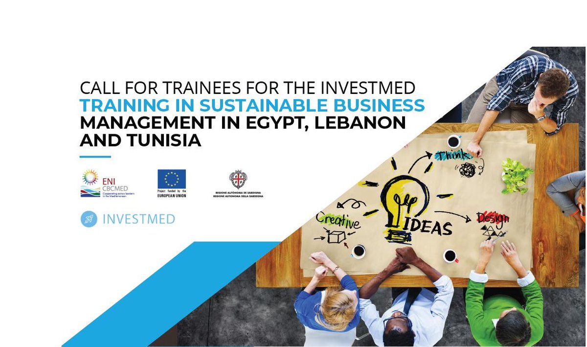 SocialInnovato's tweet photo. The EU-funded @InvestmedP is launching its training programme on Sustainable Business Management, aiming enhance the skills of young entrepreneurs in the green, blue and creative &amp; cultural industries, in #Egypt, #Lebanon and #Tunisia.
To know more 👉 https://t.co/wHe1THtdYB https://t.co/UoxG10Q24h