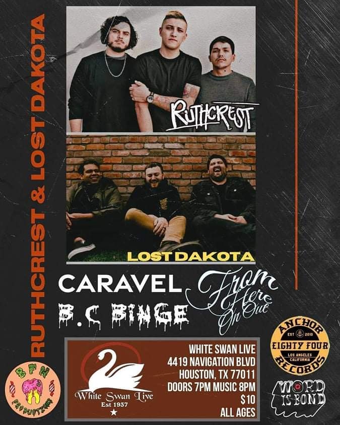 Super excited to hit the stage with <a href="/Ruthcrest/">Ruthcrest</a> and <a href="/LostDakota/">𝙇𝙊𝙎𝙏 𝘿𝘼𝙆𝙊𝙏𝘼</a> and other great bands!!!!! The sunny summer is looking to be one for the record books! 🤘😃
#poppunk #poppunksnotdead #texaspoppunk #whiteswan #houstonlocalmusic #houstonband #summervibes