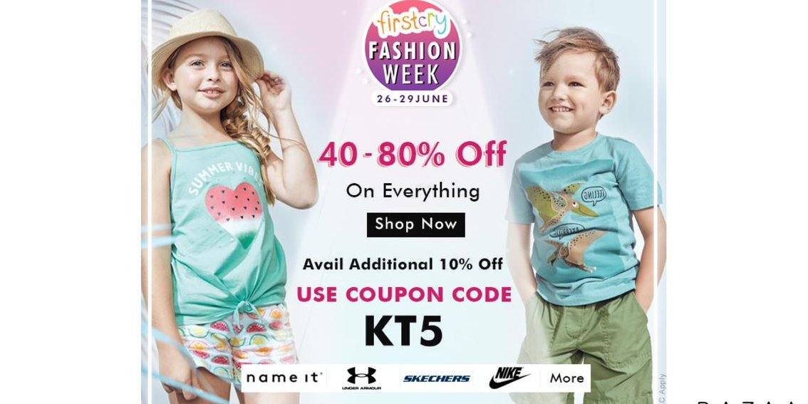 khaleejtimes's tweet photo. FirstCry Fashion Week: Use Promo Code KT5 to get an extra 10% off on your order.
Visit NOW:https://t.co/aAzqS2eToL
#khaleejtimes #firstcry #couponcode #promocode #firstcrypromocode #nike #guess #underarmour #nikecode #guesscode https://t.co/DdNH2MJqo8