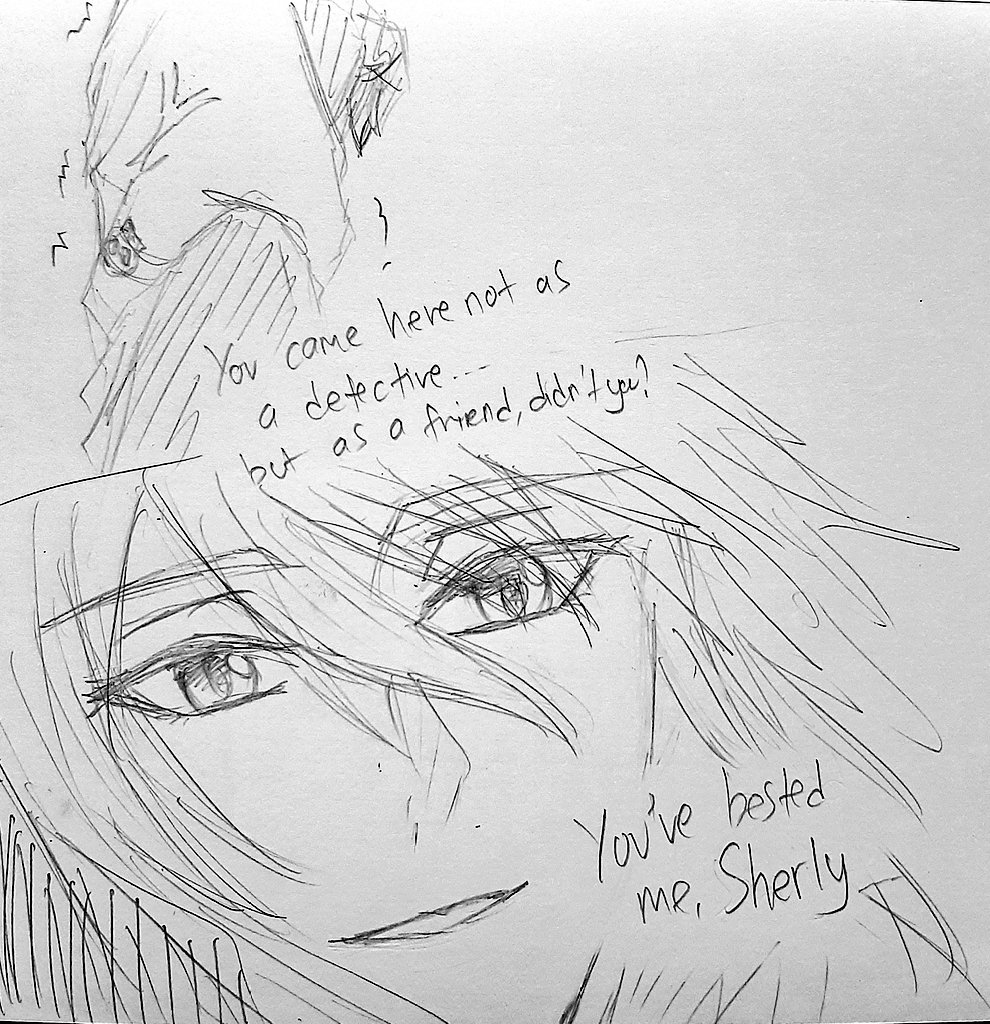 Who love this part of SherLiam? 😩❤🤚

(Finally, I can sketching a bit...)
.
.
#憂国のモリアーティ #MoriartyThePatriot #Yuumori #sherliam 