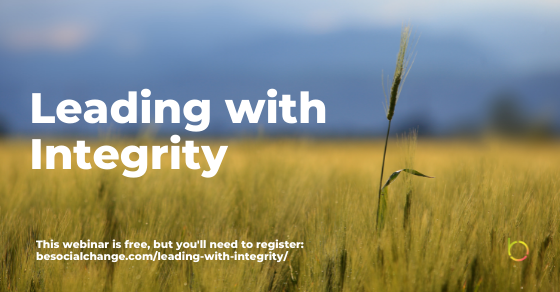 Join us &amp; @HGLifeCoaching for the Leading with Integrity webinar, tomorrow at 1 pm EST. Know your impact, take ownership of anything that is not working &amp; develop tactics to stop the bad behaviors in a fun &amp; effective way.

#integrity #leadership #leader #webinar #socialimpact