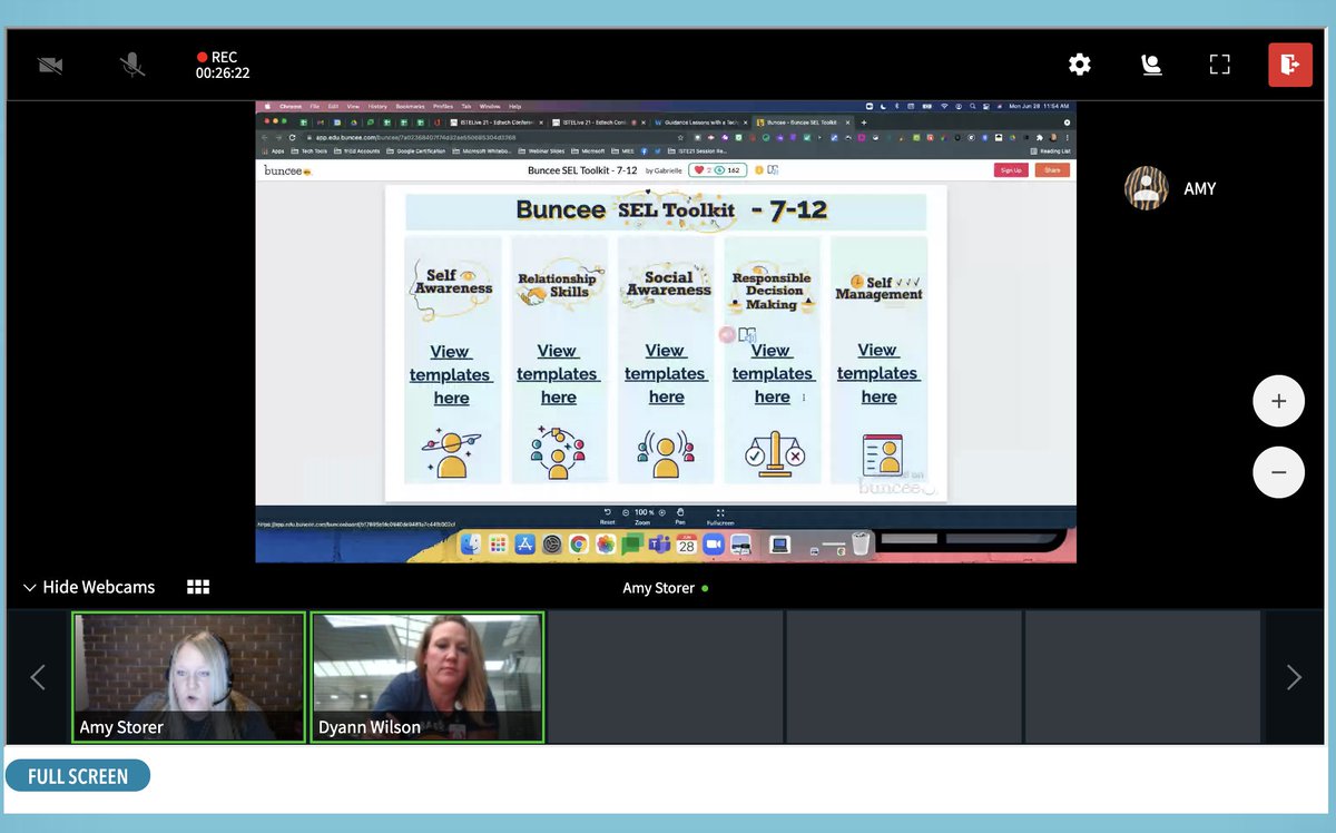 Guidance Sessions with a Techy Twist with Amy Storer and Dyann Wilson, awesome session!! Lots of cool SEL and edtech ideas for counseling and the classroom! #ISTELive2021 <a href="/Buncee/">Buncee</a>