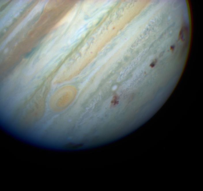 shreerangp's tweet photo. Color Image of Multiple P/Shoemaker-Levy 9 Comet Impacts on Jupiterπ«ππ
#Hubble30 #Hubble #space #SpaceForce #NASA #DidYouKnow #DYK #Photograph #photography #NASAatHome #Explore #wallpaper #MondayVibes https://t.co/sR8csSTYLz