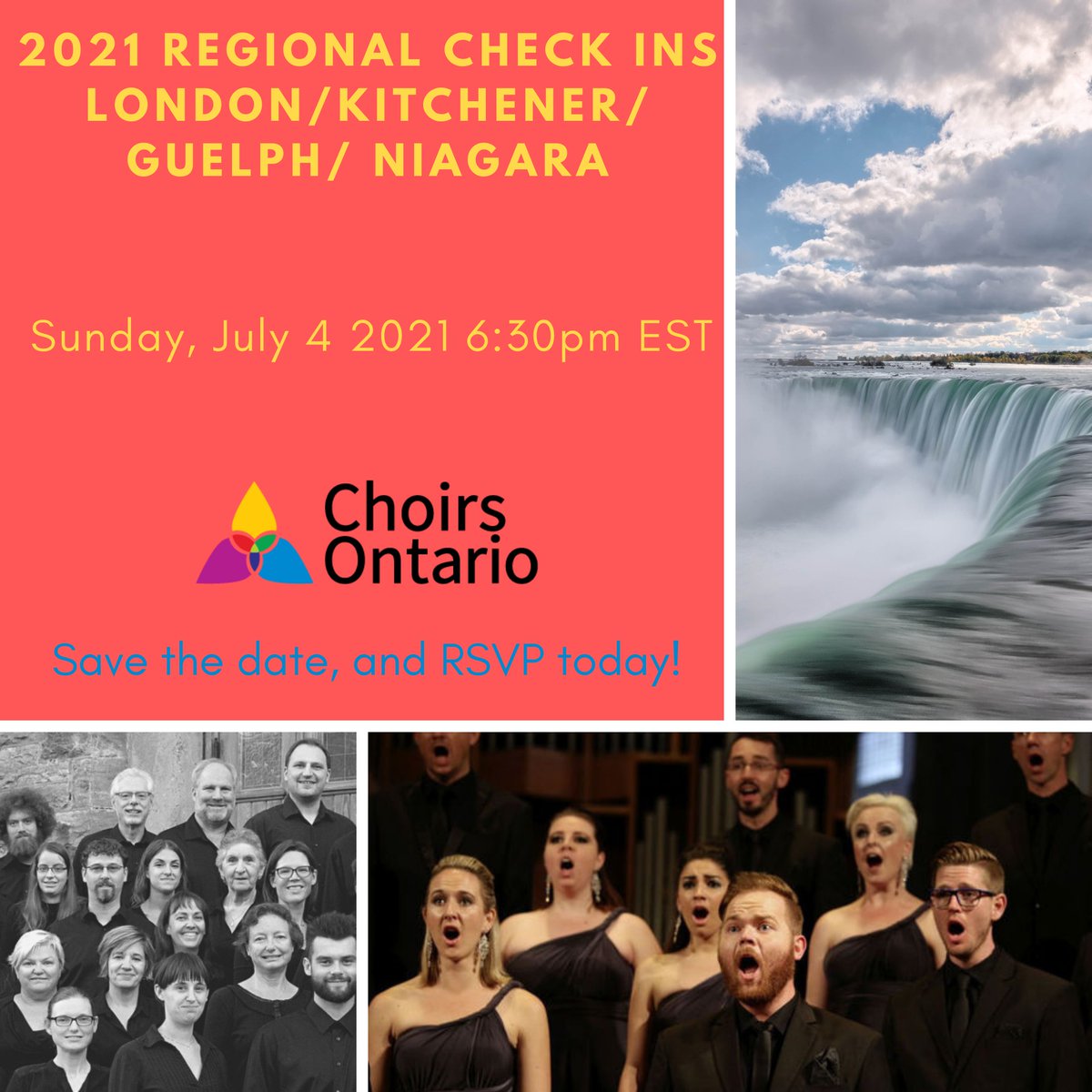 Do you have questions about the safe return to in-person choral activities? How can Choirs Ontario assist your choir during this time? We want to hear from you! Join us at the London/Kitchener/Guelph/Niagara session this Sunday! RSVP Here forms.gle/B1Bvd65E9dgrm9…