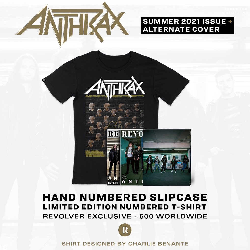 Anthrax (@anthrax) on Twitter photo The special #Anthrax cover edition <a href="/Revolvermag/">revolvermag</a> is available as a very limited edition bundle with alternate cover, hand numbered slip case and exclusive T Shirt designed by <a href="/skisum/">Charlie Benante</a>
shop.revolvermag.com/collections/co… The special #Anthrax cover edition <a href="/Revolvermag/">revolvermag</a> is available as a very limited edition bundle with alternate cover, hand numbered slip case and exclusive T Shirt designed by <a href="/skisum/">Charlie Benante</a>
shop.revolvermag.com/collections/co…