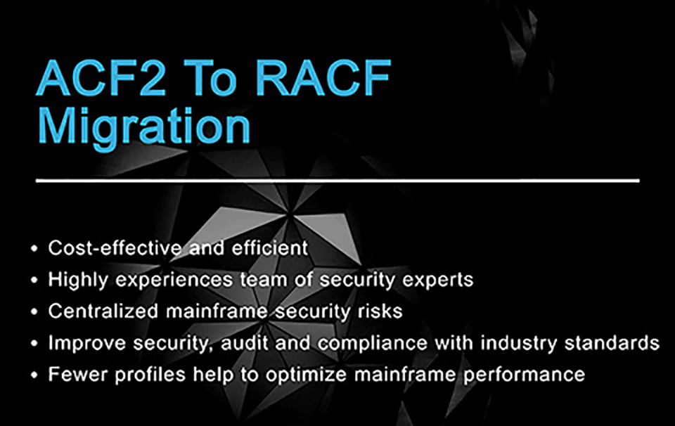 go2vanguard's tweet photo. If you are planning to migrate your ACF2 system to RACF, Vanguard Integrity Professionals has the tools that you need and the team to help! #racf #acf2 #migration 
https://t.co/qCliHKGq30 https://t.co/hfQdYgD3Hs