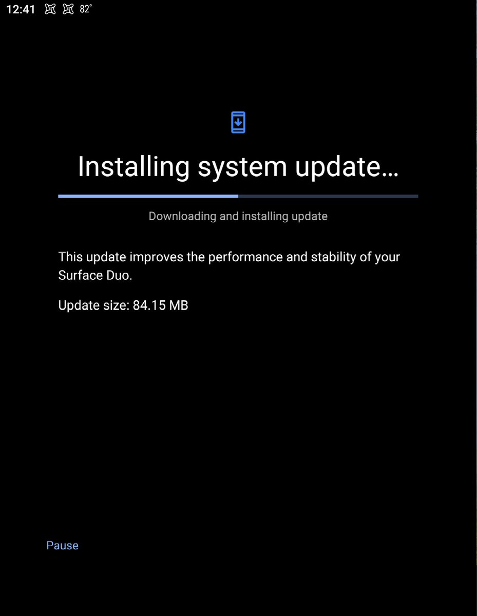 jvsdev's tweet image. #SurfaceDuo update has just dropped. No changelog yet! #Surface #Android #SurfaceDuo update