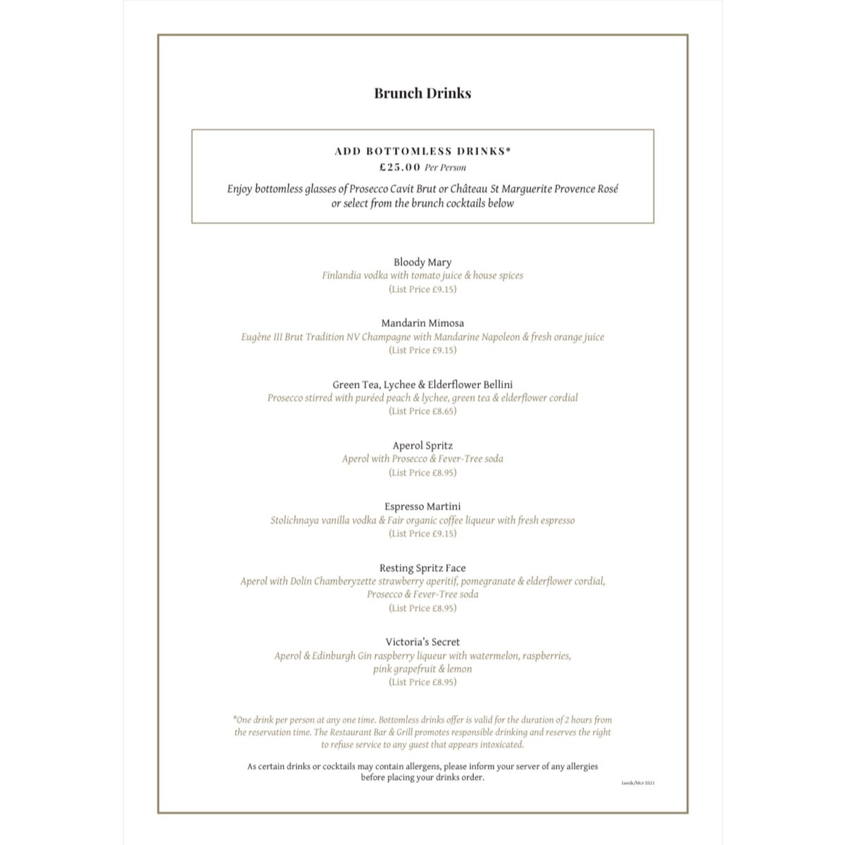 ꧁༒☬𝓦𝓮𝓮𝓴𝓮𝓷𝓭 𝓫𝓻𝓾𝓷𝓬𝓱☬༒꧂

Brunch is back this weekend from 11am-1.30pm on The Terrace this Saturday and Sunday.

Add Bottomless Drinks for £25 per person 🥂

Call us on 0161 8391999 to book your brunch table 📞