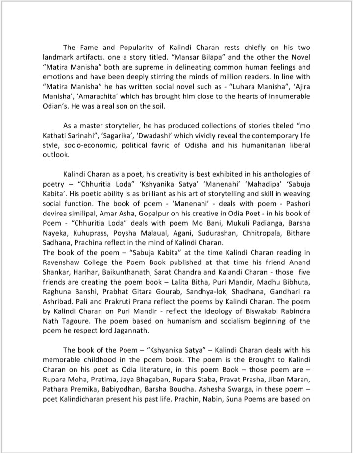 ProfSubashNayak's tweet photo. #Abstract of my Post Doctoral Research Doctor of Literature (D.Litt) 
on #Odia #Sahitya ra #kabi #kalindicharan #Panigrahi o #Gujarati #Sahitya ra #Kabi  #Narendra #Modi #nka #kabya #Jagat - #Eka #Adhyana 
Hon @PMOIndia Sri @narendramodi ji @NobelPrize 
@ugc_india @sahityaakademi https://t.co/MvQ9PWFfQf