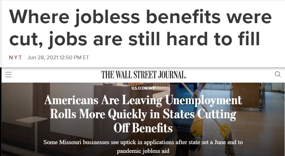 RickDansey's tweet photo. One set of data.  Two headlines. https://t.co/w0x2yLoAko