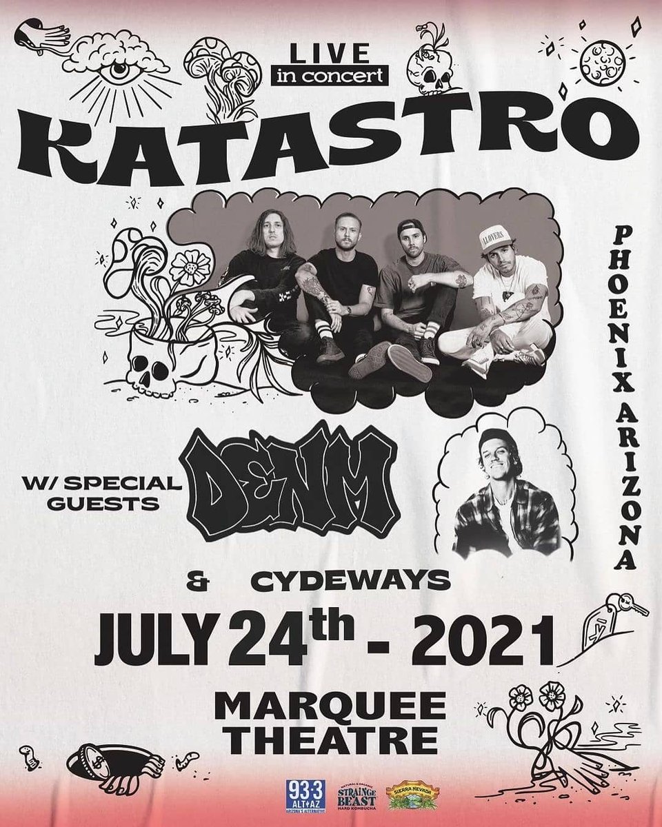 altaz933's tweet photo. Our guys @Katastro are adding a 2nd show in July at @themarqueeaz! Tickets are going fast so swoop 'em up soon! Link in bio 👆 PS. Dont forget to pick up their album Sucker 🍭 out July 17th 🤗 https://t.co/HmWovdeXFg
