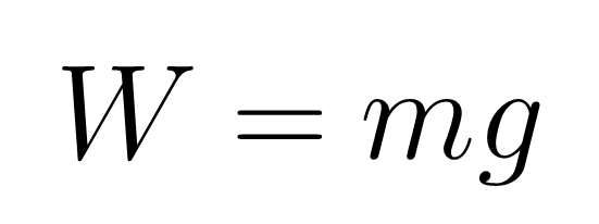 Physics Formulae Today S Formula Of The Day The Definition Of Weight The Weight Of An Object In A Uniform Gravitational Field Is Equal To The Mass Of The Object Multipli