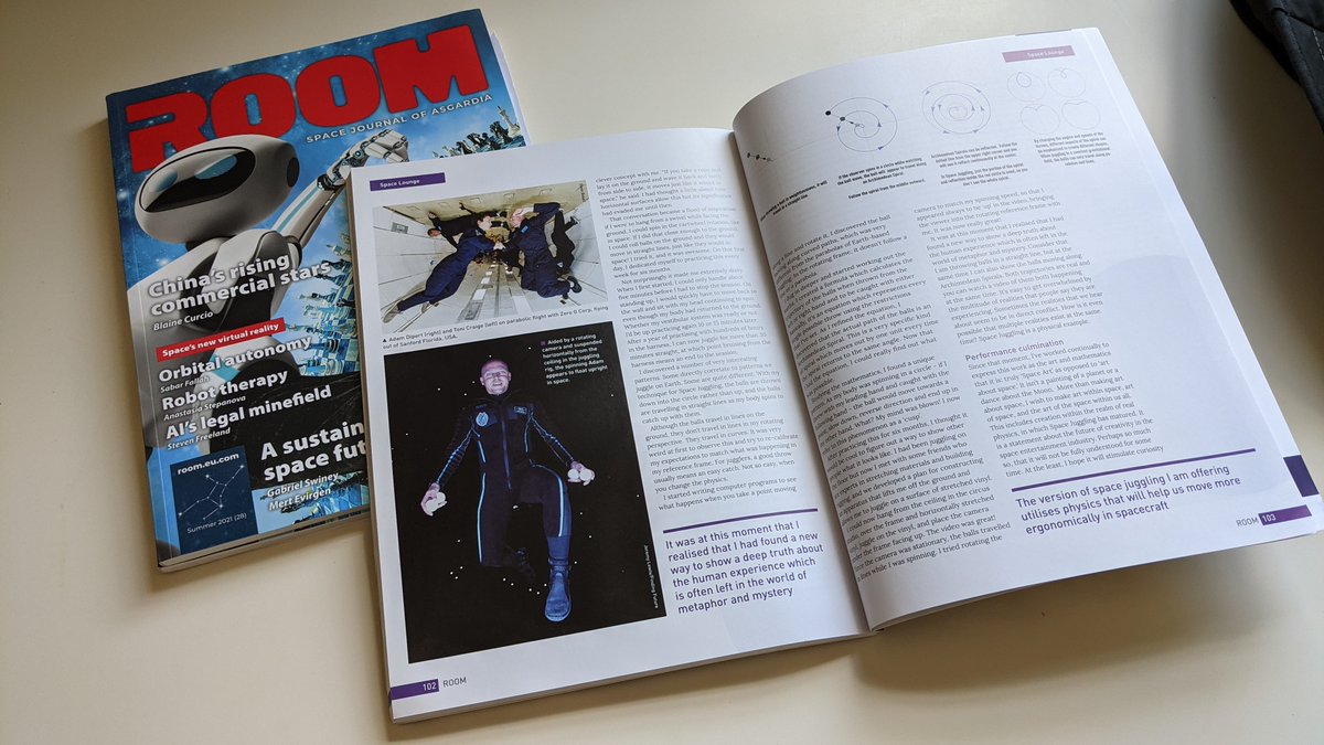 thespacejuggler's tweet image. We just received the most current issue of @ROOM__Space and it contains the first published Space Juggling article! It received significant contributions from Thom Waymouth, Jeremy Lewis, @kaci_torres, @cosmobiologist, and the ROOM editors.

Space Juggling is a team effort!