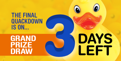 GotDuckGuelph's tweet photo. 3 days left until our grand prize draw!โJuly 1 will be here before we know it! The #GotDuck race helps local charity @Food4kidsGuelph and you could win year of FREE GROCERIES! ($500/month for 12 months). Consider giving a donation to get a duck at https://t.co/ALogNyjdKC https://t.co/2pHqW7vkU1