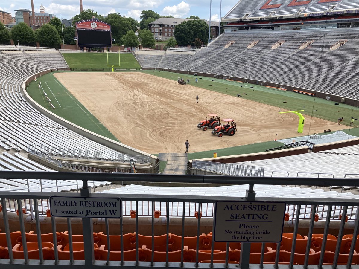 Day 1 of the installation of the new playing surface in Death Valley!
