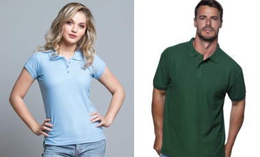 POLO PORA 210 Y POLO POPL 200 JHK

Polo de señora y caballero de manga corta, con botones y aberturas laterales.

Composición: 100% algodón.

Disponible en una amplia variedad de colores.