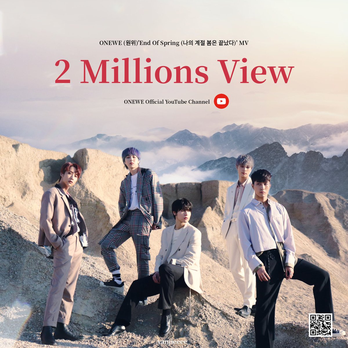 yanjieeee__'s tweet photo. OMG I JUST NOTICED I FORGOT TO POST THIS ๐คฆ๐ปโโ๏ธ WHY NOT POST IT NOW HAHAHA
But as long as let's congratulations for End of Spring MV reached to 2 Millions View in their YouTube Channel.๐ฅณ
#ONEWE #์์ #End_of_Spring #๋์_๊ณ์ _๋ด์_๋๋ฌ๋ค #ONE https://t.co/bZ6KpWtcjd