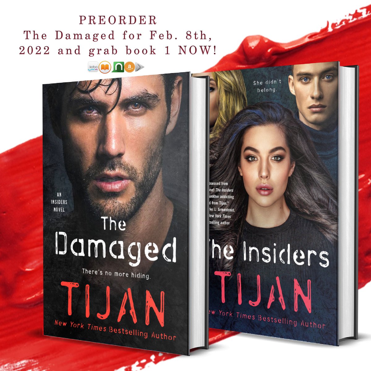 THE DAMAGED, the highly anticipated second installment in the thrilling, page-turning The Insiders trilogy from <a href="/tijansbooks/">Tijan</a> is releasing February 8th, 2022, and we have the hotter than hot cover! 

Reserve your copy today → bit.ly/3vZGQxa