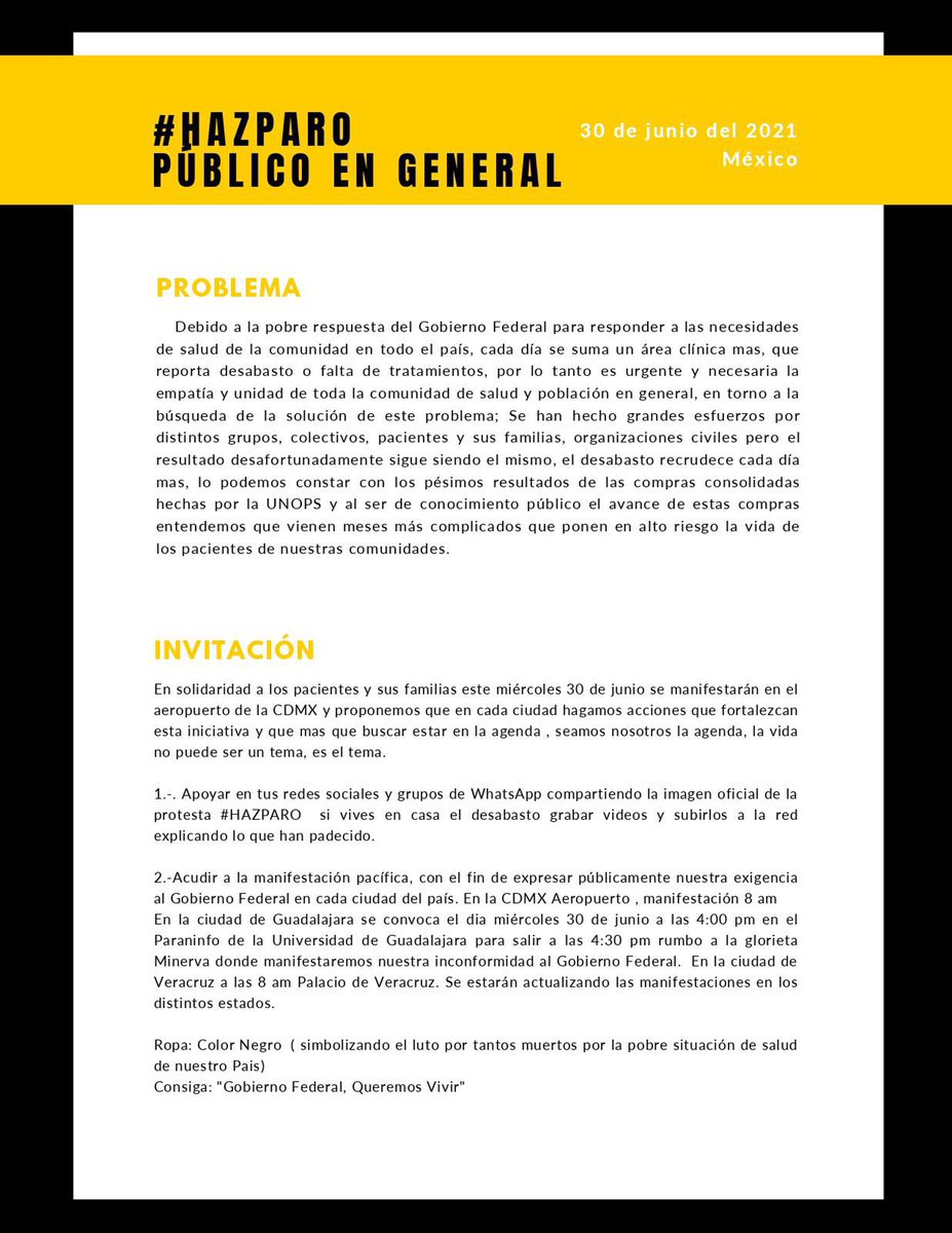 ¿Conoces #HazParo de <a href="/NARIZROJAAC/">NARIZ ROJA AC</a> 30 jun? Yo también indignada con aseveraciones ruines de un servidor público ante #DesabastoMedicinas niños/Cáncer y la coba de un medio comunicación sin ética en <a href="/GobiernoMX/">Gobierno de México</a> La defensa del derecho humano a la salud/vida no fragua mov. golpistas.