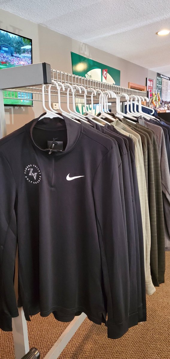 ZVRCGOLF's tweet photo. ZVGC now as clothing!! Featuring Nike &amp; Under Armour quarter zips &amp; polos! Sizes are going quickly! We'd love to continue to grow the pro shop &amp; appreciate your support! https://t.co/4MobPfM8FD