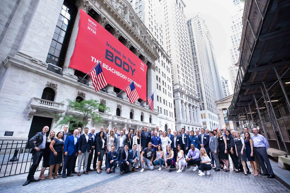 thebeachbodyco's tweet photo. Today The Beachbody Company co-founders @CarlDaikeler &amp; Jon Congdon rang the Opening Bell at @NYSE for the public listing of $BODY. This moment has been 20+ years in the making, but it's time to take it to the next level of growth to help even more people achieve their goals. https://t.co/CmuQAnHe8o