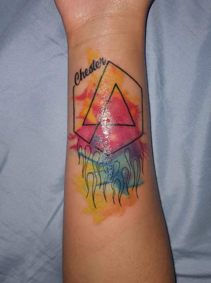 Chester Bennington tattoo by Lena Art Post 26733
