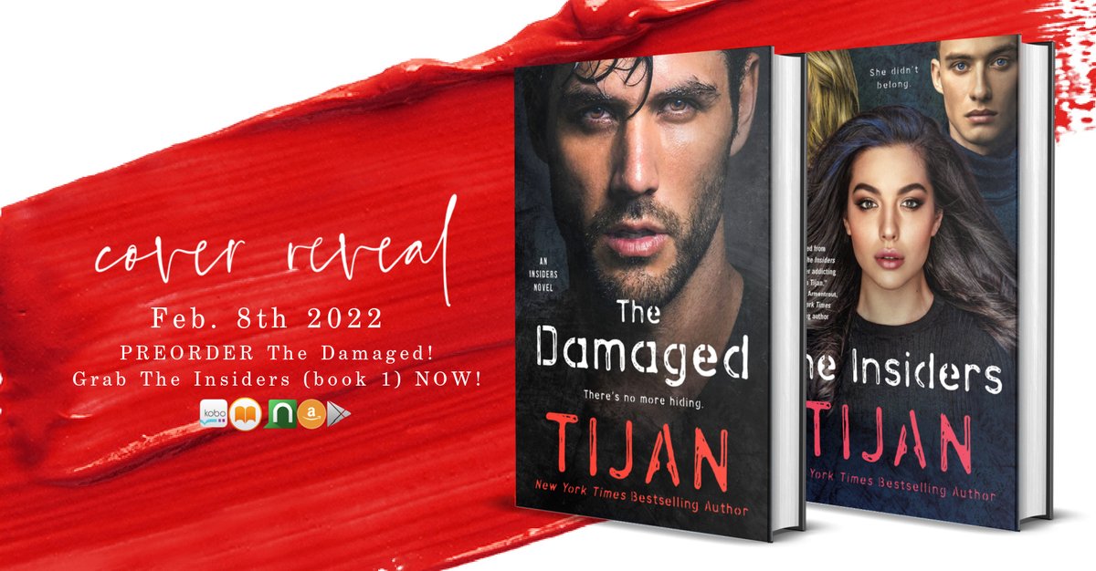mathandmetaphor's tweet image. The Insiders sequel&apos;s cover is here!! Check out this hotness from another Tijan book. The Damaged is coming Feb. 2022. Holy hotness Kashton Colello!! 
Links are @tijansbooks or tijansbooks.com
#spreadtheholyhotnessword
