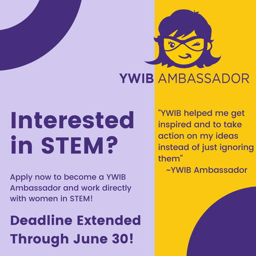 WomenInBio's tweet photo. Do you know a student leader who identifies as female and has a passion for STEM? If they are looking for a great opportunity within the life sciences, let them know to apply to the YWIB Ambassador Program!  #YoungWomenInBio #YWIBAmbassadors https://t.co/anY5dywzx5