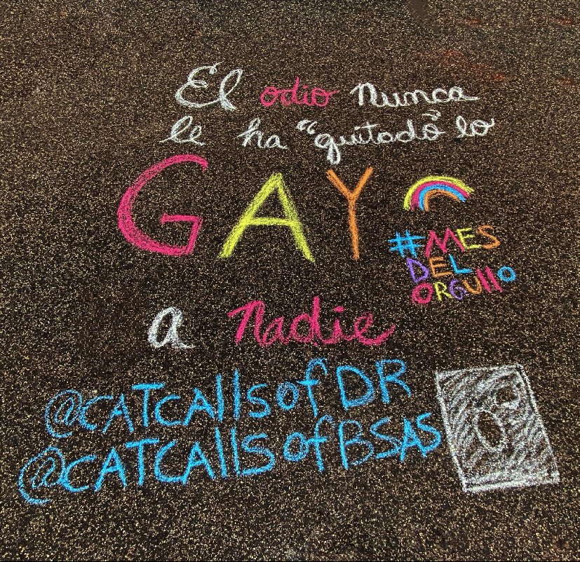 CatcallsofDR's tweet photo. El odio NUNCA le ha “quitado” lo #gay a NADIE. 

Respeto, Orgullo y Dignidad. #pride #Pride2021 #Orgullo #mesdelorgullo #bastadeacoso #stopstreetharassment #catcallsofdr @chalkbackorg https://t.co/yuvNFS8yxZ