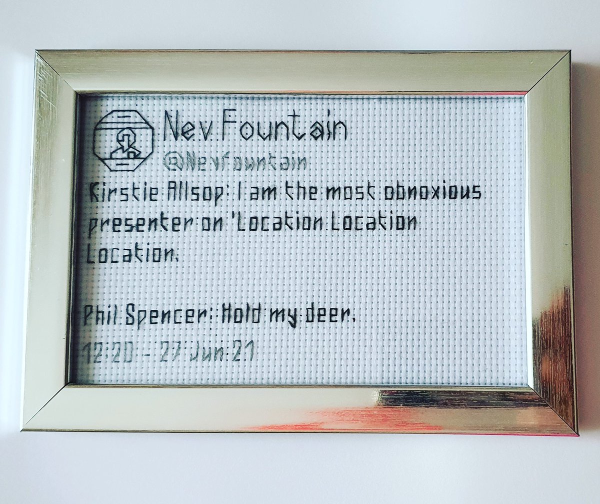 tweetXstitch's tweet photo. @Nevfountain 👏👏👏 https://t.co/cEDkn6f0Zw