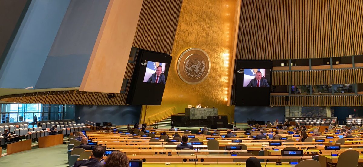 SelmoCikotic's tweet photo. Danas sam imao priliku da se obratim ispred 🇧🇦 BiH na Konferenciji za borbu protiv terorizma u @UN. https://t.co/WUfSJSXhAv