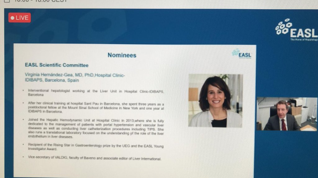 JC Garcia Pagan (@jcgarciapagan) on Twitter photo Today Dra. Hernández-Gea has been elected as a member of the EASL governing board. Well deserve it. Congratulations 👍🏻😊<a href="/idibaps/">IDIBAPS</a> <a href="/hospitalclinic/">Hospital Clínic</a> @CIBERehd <a href="/liverunitclinic/">LiverUnit.Clinic.BCN</a> <a href="/VirginiaHdezGea/">Virginia</a> <a href="/HH_lab/">Hepatic Hemodynamic</a> Today Dra. Hernández-Gea has been elected as a member of the EASL governing board. Well deserve it. Congratulations 👍🏻😊<a href="/idibaps/">IDIBAPS</a> <a href="/hospitalclinic/">Hospital Clínic</a> @CIBERehd <a href="/liverunitclinic/">LiverUnit.Clinic.BCN</a> <a href="/VirginiaHdezGea/">Virginia</a> <a href="/HH_lab/">Hepatic Hemodynamic</a>