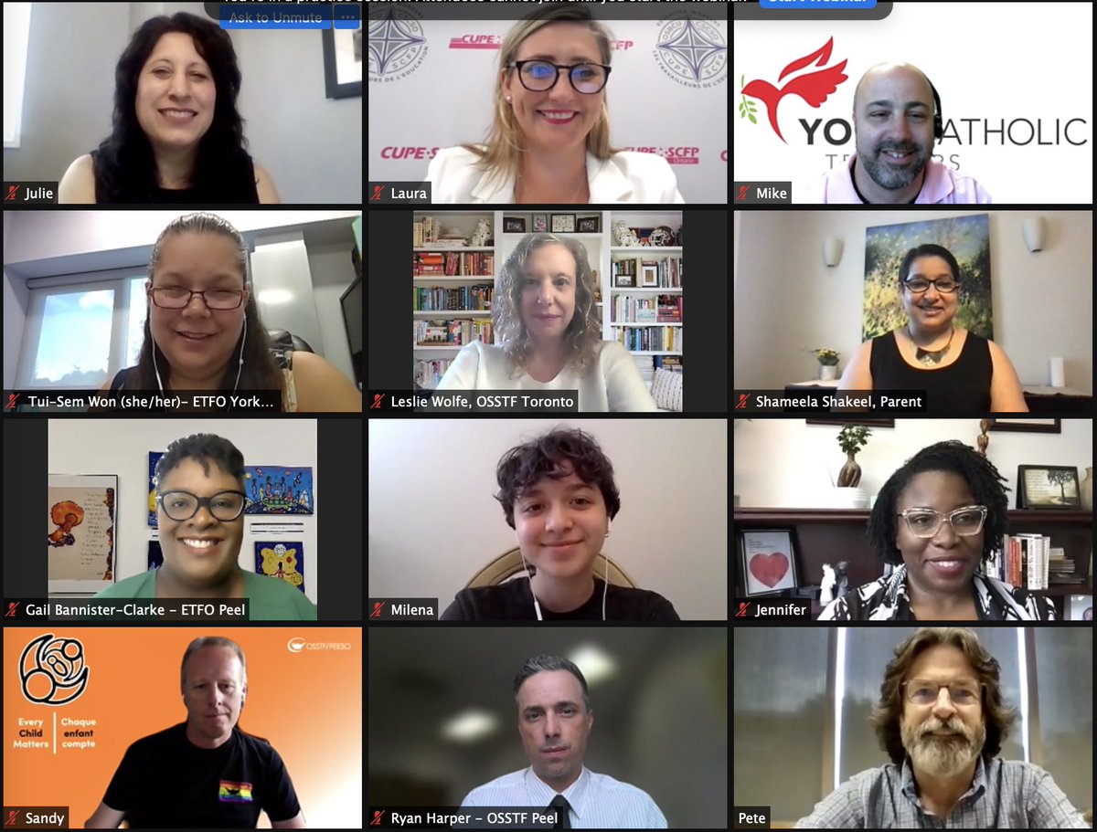 ETFOPeel's tweet photo. WATCH: Union, community, &amp; student leaders from Peel, Toronto, &amp; York held a press conference earlier today to highlight ongoing concerns w board plans to impose hybrid learning for Sept 2021.

Full video here: https://t.co/X9kjdnHfDW

#NoHybrid #HybridHurtsKids #onted #onlab https://t.co/6yotVJEpZL
