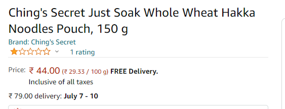 sougatad's tweet photo. Need help understanding this. Pricing on Amazon. If its free delivery, then what is this Rs 79 delivery charge for?
@amazonIN any thoughts? https://t.co/WI3lLIeVKS