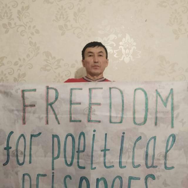 On June 28 2021,civic activist Marat Musabayev was detained and imprisoned for 20 days.#Regime imprisoned him for his speech in defense of political prisoners. #Freekazakhs #YouCantSilenceKazakhs #KazakhVoice #FreeMarat