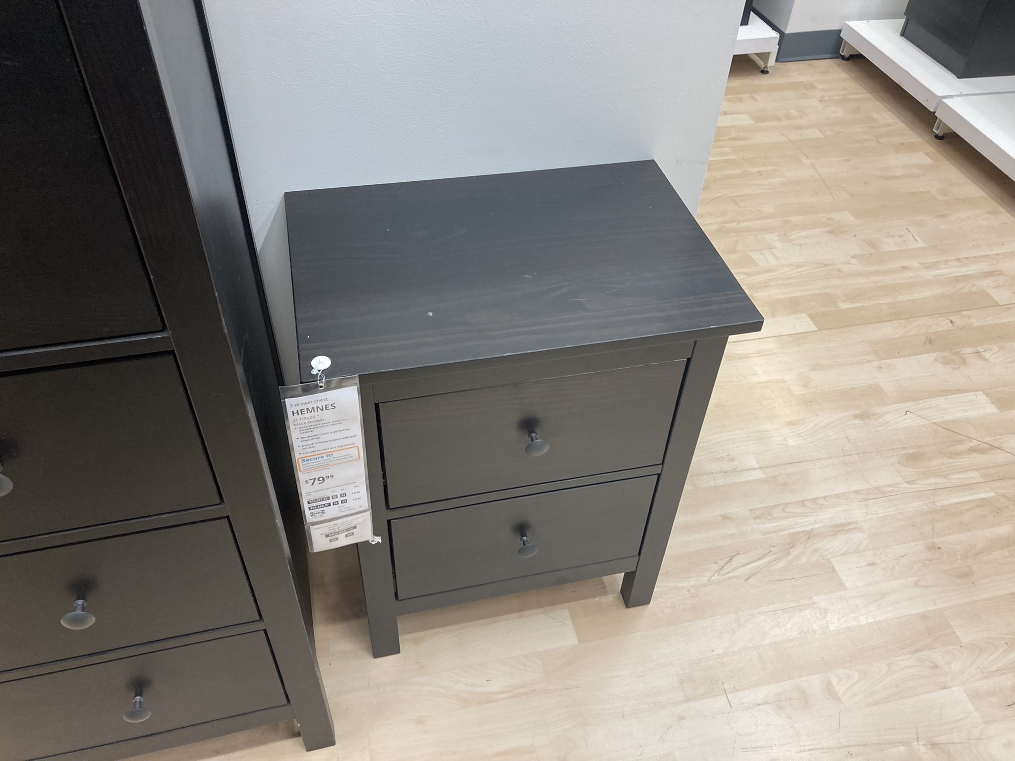 Hemnes 2 drawer chest outlet