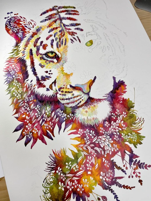 描くことを楽しむ#虎 