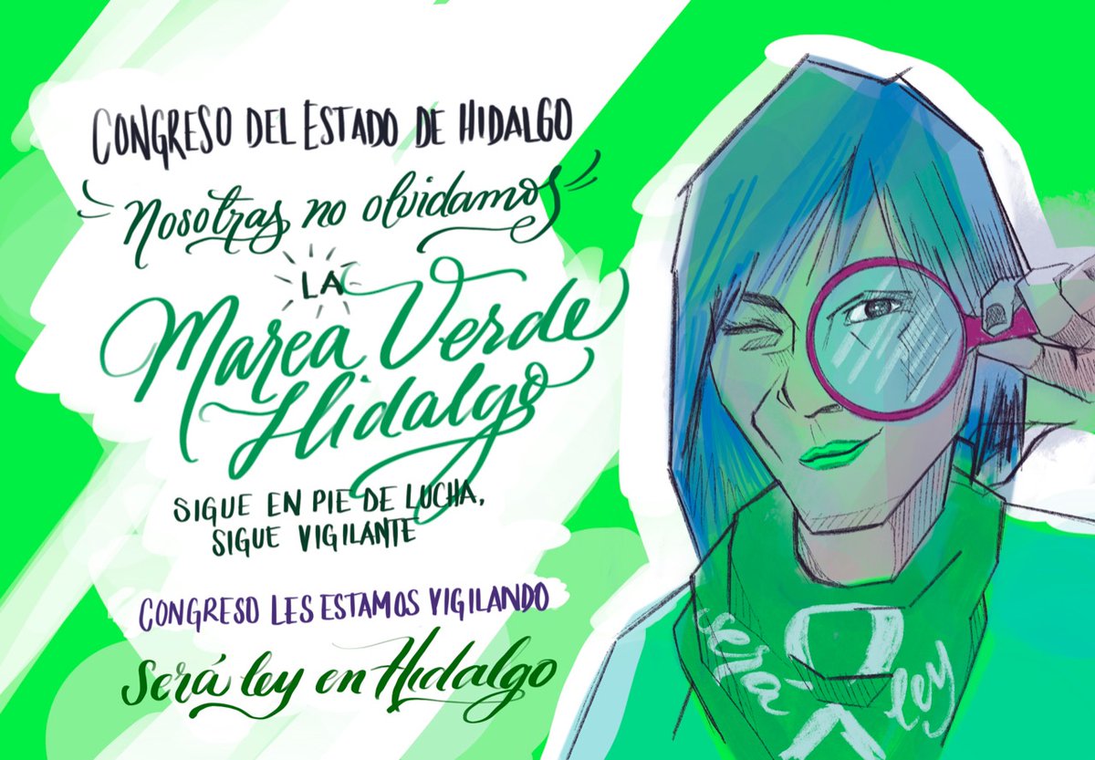 Hoy se presenta nuevamente una iniciativa para despenalizar el aborto en Hidalgo. Exigimos al <a href="/CongresoHidalgo/">LXVI Legislatura de Hidalgo</a> que legislen a favor de los derechos de las mujeres y personas gestantes de Hidalgo 💚

#SeráLeyHidalgo
Imagen vía <a href="/MareaVerdeHgo/">Marea Verde Hidalgo</a> 💚