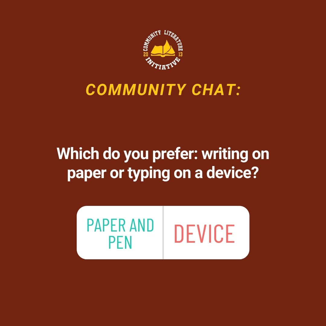 communitylitla's tweet photo. CLI COMMUNITY CHAT: Weigh in. What's the best process for writing poetry? Is it more cathartic to write on paper or is it faster to jot it on a device? Is one better than the other or are both equally as sufficient?

#writingonpaper #typepoetry #writingprocess https://t.co/NIR3bpyHkr