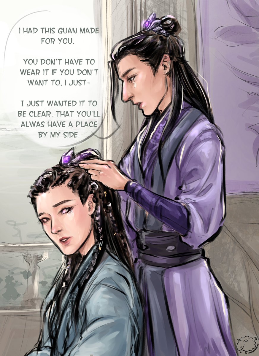 In which Jiang Cheng gifts Xie'er a lotus-shaped guan. 

-----
So- what started as a crack ship ended up being something that i got quite invested in and i figured it was high time i made some content for it. 

Shout out to <a href="/wenshenme/">‎ً</a> for being my raft-buddy. 😂

#xiecheng 🦂🐍