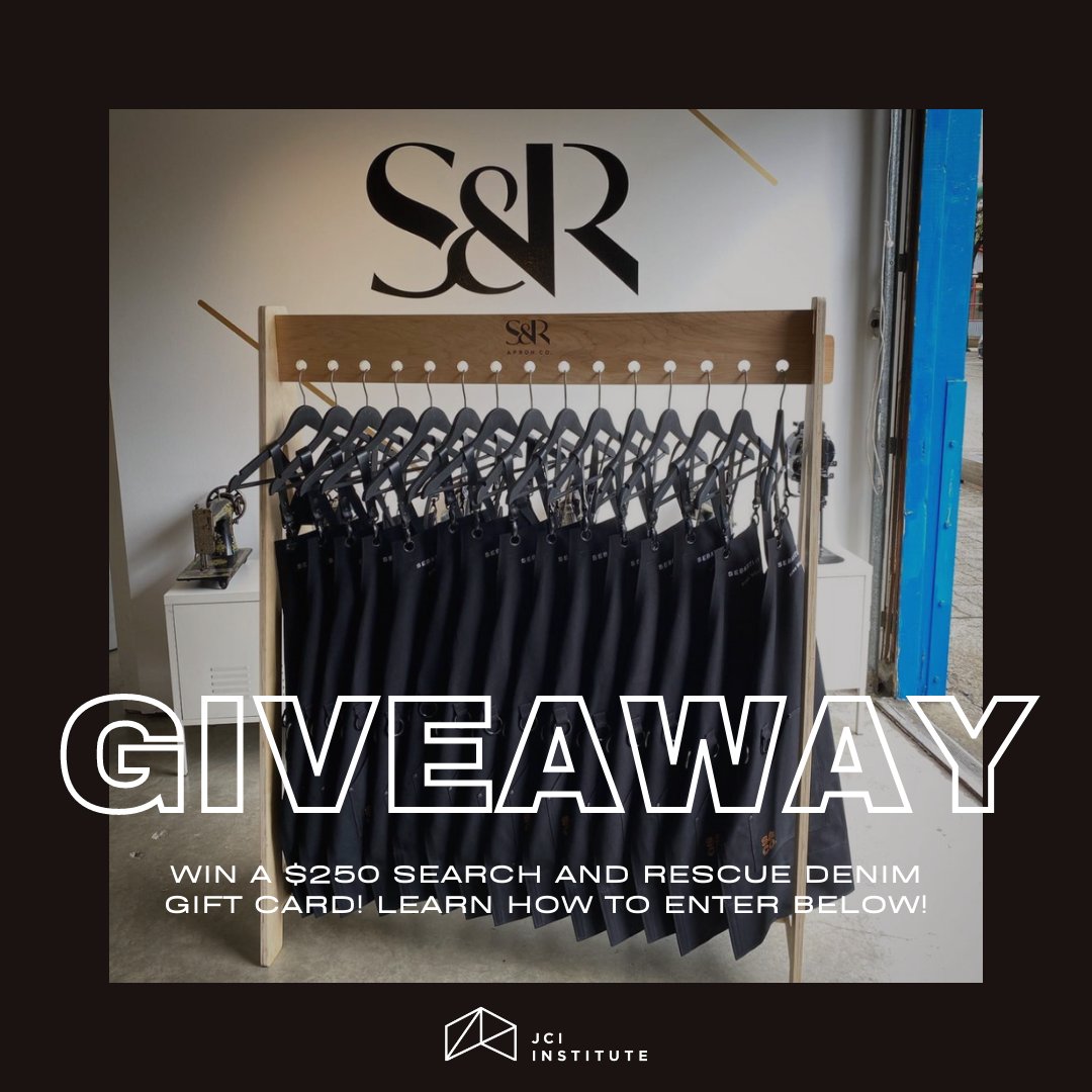 JCInstitute's tweet image. 🚨GIVEAWAY🚨@searchandrescuedenim create the best apron in the game. Whether you're a #stylist, #barber, #makeupartist or anyone who would use an apron, they have you covered. We’ve teamed up with S&amp;amp;R to giveaway a $250 gift card! Click here to enter 👉 l8r.it/XGcJ