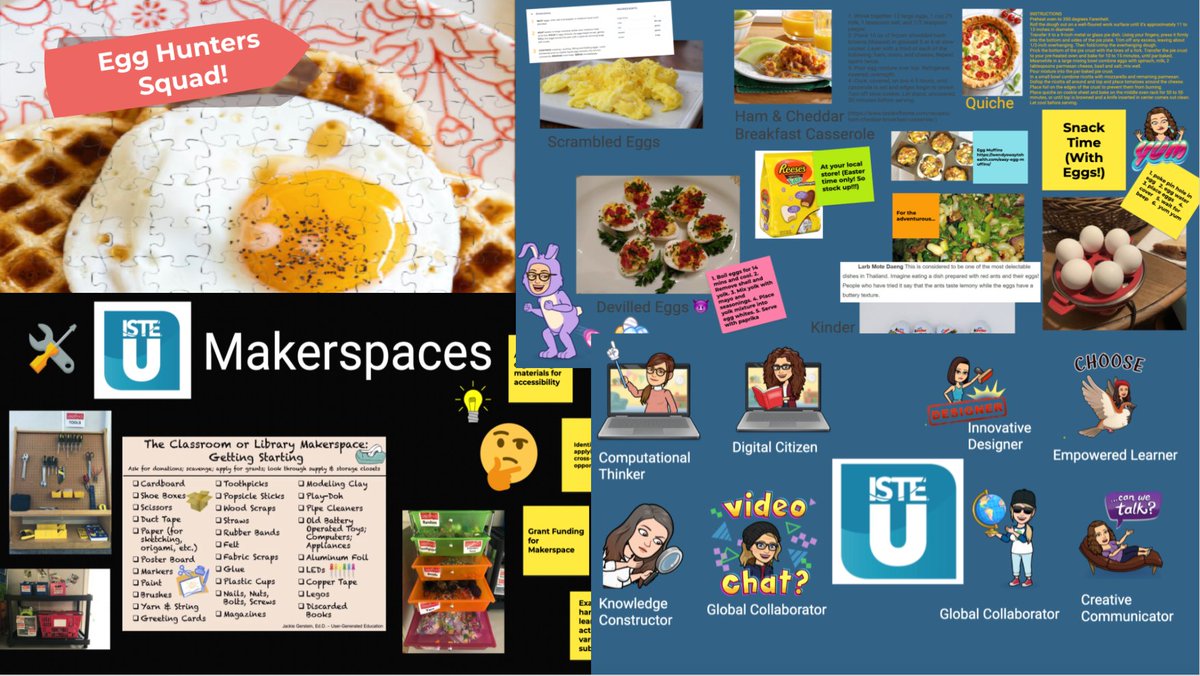 gret's tweet image. Egg Hunters Squad rocks!🐰🐣Teamwork makes the dream work!  #ISTELive #ISTELiveContest