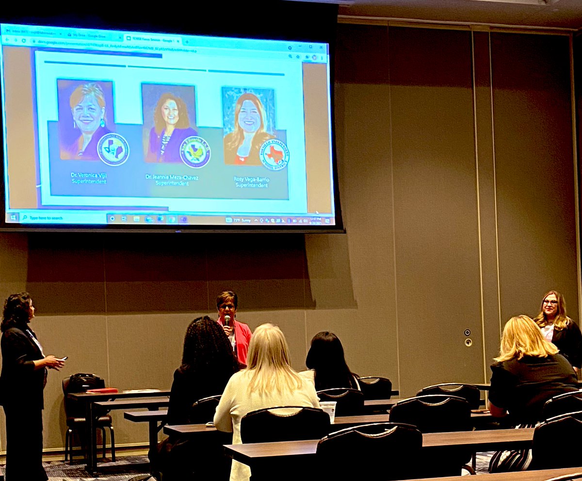 catherinedoc12's tweet photo. So proud of our Region 19 Superintendents for presenting at the TCWSE conference.  #BuildingUpEachOther #Love #Serve #Care @TcwseEP https://t.co/HyjMSCvzvp