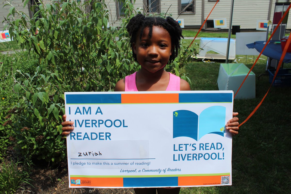 LiverpoolPubLib's tweet photo. There's one last session to follow in these folks' steps on the Dinosaur Garden lawn for #LetsReadLiverpool Kickoff.
Staffers will be under the tent and pavilion from 6 to 8 p.m. Sign the big pledge and have fun!
https://t.co/I34U9MMkM3
#LiverpoolPublicLibrary #LPLSummerReads https://t.co/3JUEzk4y6C