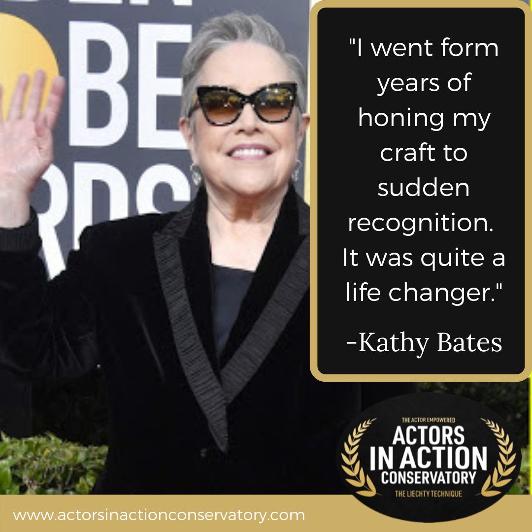 AIAConservatory's tweet photo. #MotivationMonday Happy Birthday to the multi-award-winning actress Kathy Bates!
Remember #actors keep up the years of honing your craft to get to that life changing recognition! 
What are you doing to MAKE IT further in your #acting career this week? https://t.co/m1kUhaxPof