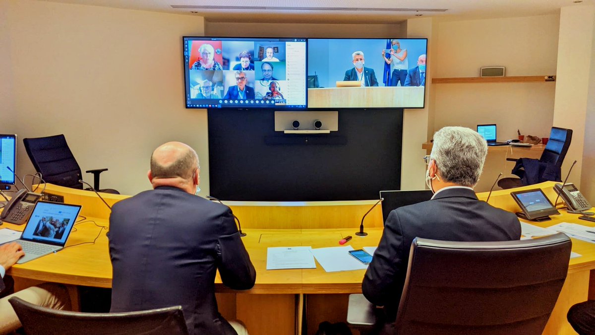 ForneaDumitru's tweet photo. Monday, 28th of June 2021: Meeting of the @EESC_REX's #EasternNeighbours Follow-up Committee
Interventions:
Ms @MarinaKaljurand, chair of the @Europarl_EN's Delegation to #SouthCaucasus
Mr. @RobertBiedron, chair of the European Parliament's Delegation for relations with #Belarus https://t.co/lTHYzc735D